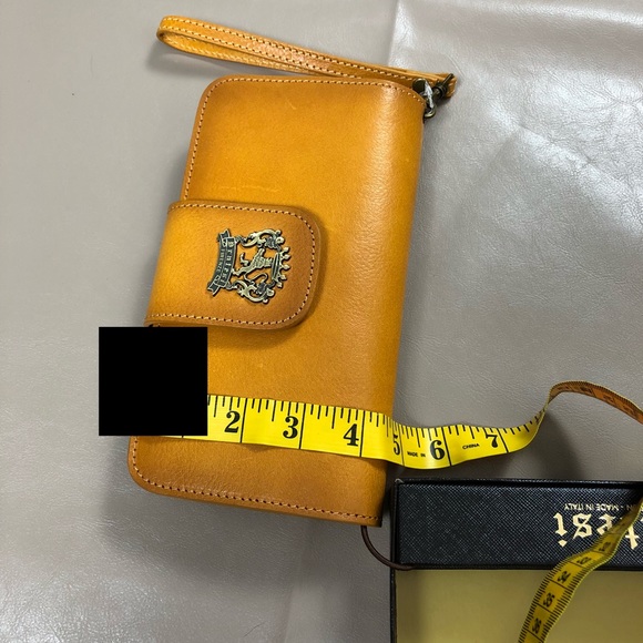 NWT Pratesi Firenze Wallet Leather COGNAC - Picture 7 of 8